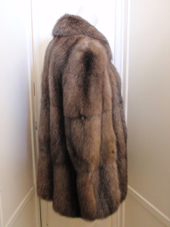 Fendi Sable Fur Coat In Excellent Condition In Los Angeles, CA