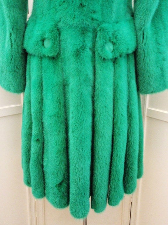 Versace Emerald Mink Coat 1