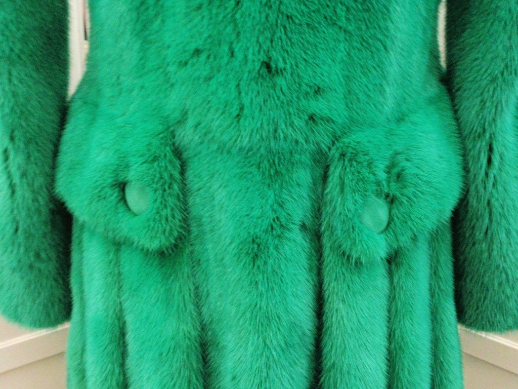 Versace Emerald Mink Coat 2