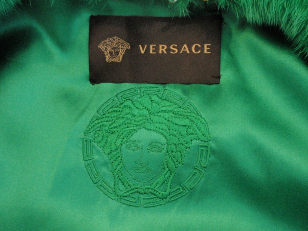 Versace Emerald Mink Coat 3
