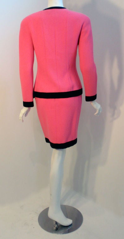 Chanel 2pc Hot Pink Jacket and Skirt Set 3