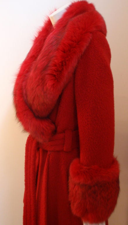 JAMES GALANOS full length maxi coat from the 1970s 3