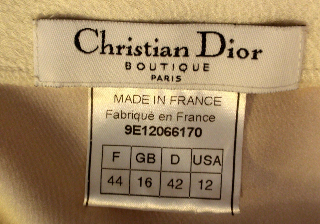 Christian Dior Red, Black, and Cream Silk Evening Gown at 1stdibs