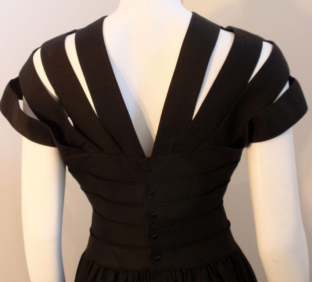 Thierry Mugler Black Knee Length Cocktail Dress 4