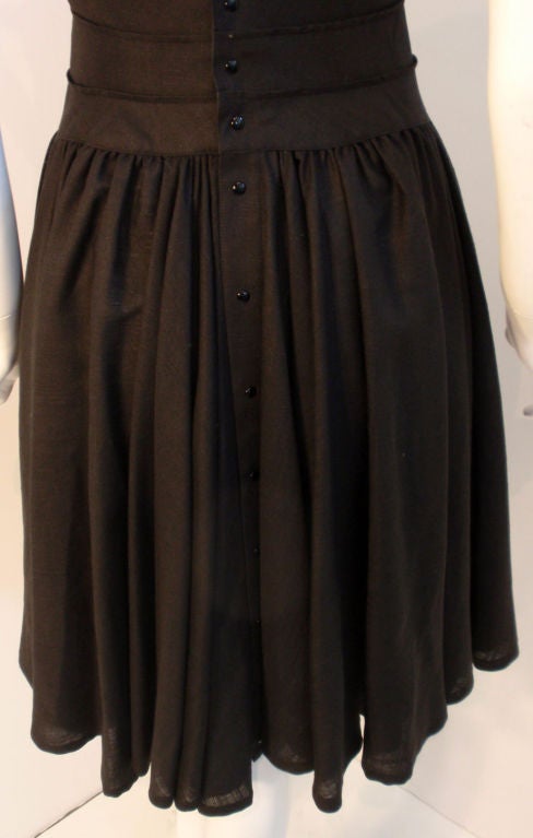 Thierry Mugler Black Knee Length Cocktail Dress 6