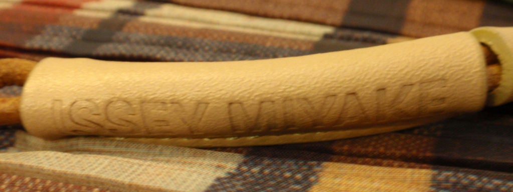 Issey Miyake Plaid Pleated Shoulder  Bag 4