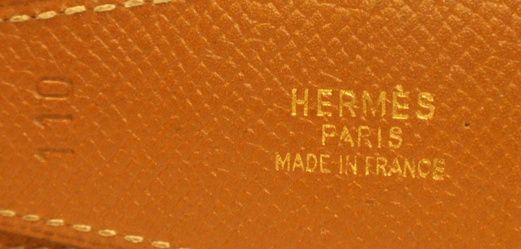 Hermes Men's Black Leather Belt with Sterling Silver Buckle 5