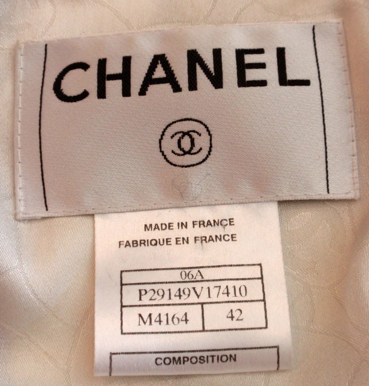 Chanel Black and White Wool Jacket w/Sequins, Circa 1990