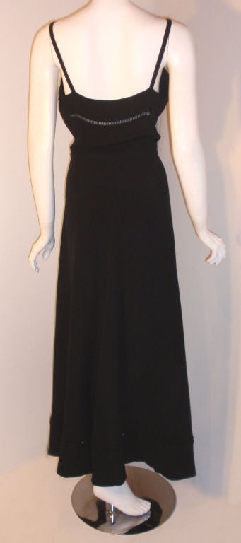 Christian Dior Haute Couture 2-teiliges schwarzes Kleid mit Schal, Betsy Bloomingdale 1970er im Angebot 4