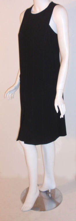 Chanel Black Sheath Day Dress, Circa 1990 In Excellent Condition In Los Angeles, CA