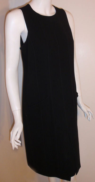 Chanel Black Sheath Day Dress, Circa 1990 3