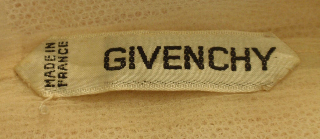 GIVENCHY HAUTE COUTURE Apricot Silk Gown of the late Betsy Bloomingdale