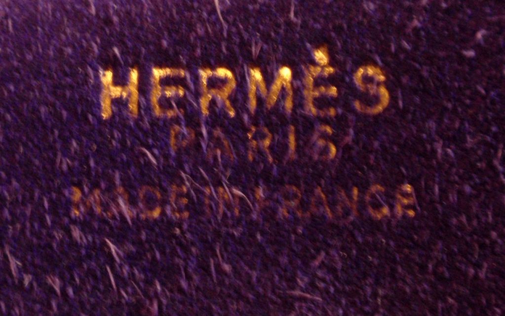 Hermes Vintage Purple Suede Shoulder Bag, Circa 1970