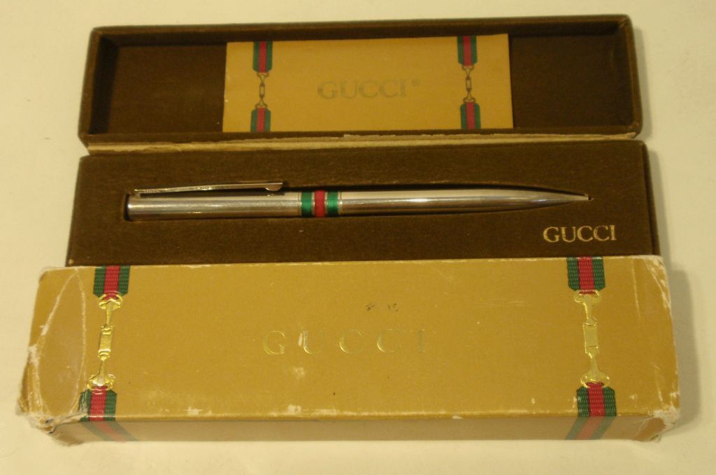 A Vintage Gucci Ballpoint Pen in Original Box With Leaflet 