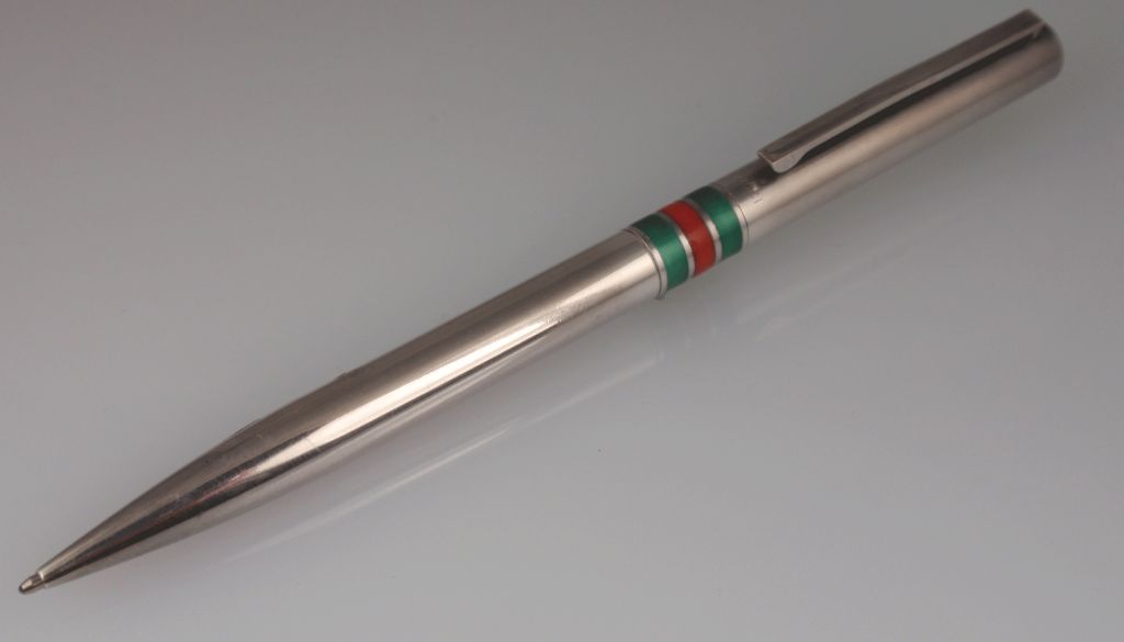 GUCCI PEN BY STIPULA- STERLING OVERALY