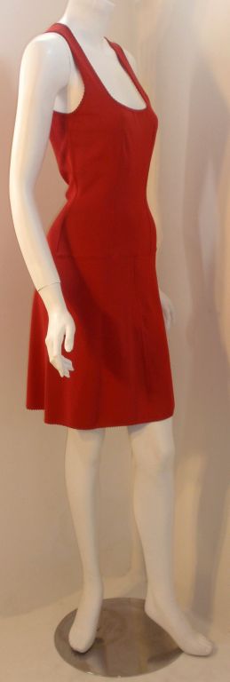 Alaia Red Sleeveless Dress, Circa 1990 1