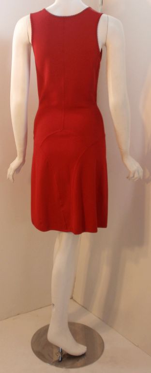Alaia Red Sleeveless Dress, Circa 1990 2