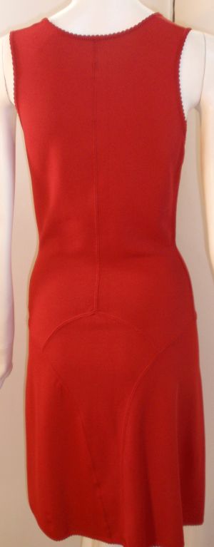 Alaia Red Sleeveless Dress, Circa 1990 6