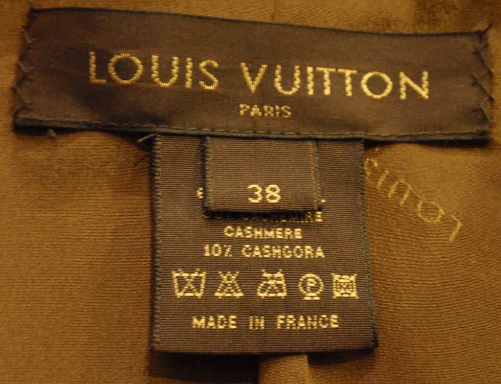 Louis Vuitton 2pc Brown Jacket and Skirt Set, Circa 1990