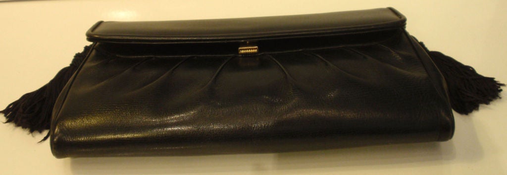 Judith Leiber Vintage Black Clutch/Shoulder Bag, Circa 1970 4