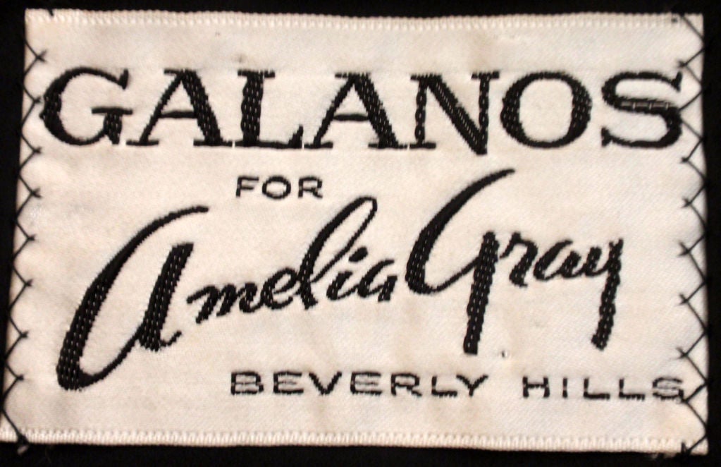 Galanos Black Wool Jacket  With Sequins, Circa 1960's