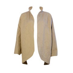 Fendi Gray Quilted Oversized Jacket, Circa 1980 11