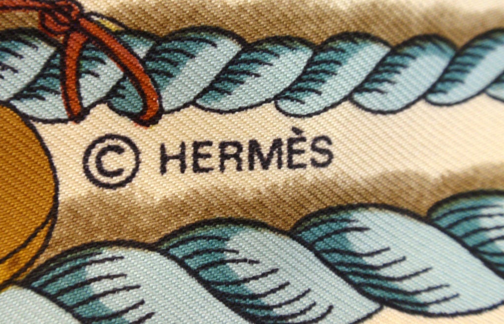 Hermes Cream Silk  Single Breasted Jacket, circa 1990 7