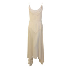 Vintage Givenchy Cream Chiffon Gown