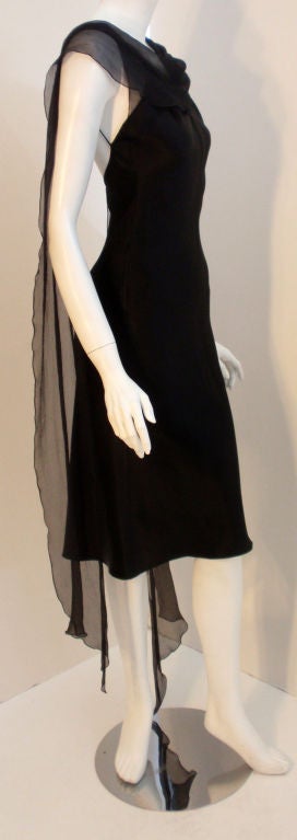 John Galliano Black Cocktail Dress 1