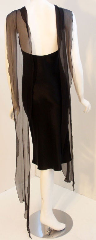 John Galliano Black Cocktail Dress 2