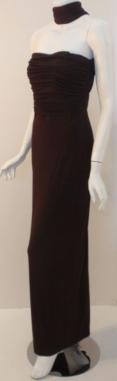 reverse halter dress