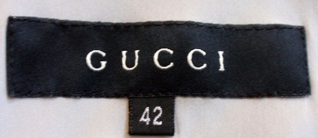 Gucci Gray Silk Jacket at 1stdibs