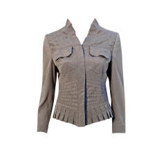 Gucci Gray Silk Jacket