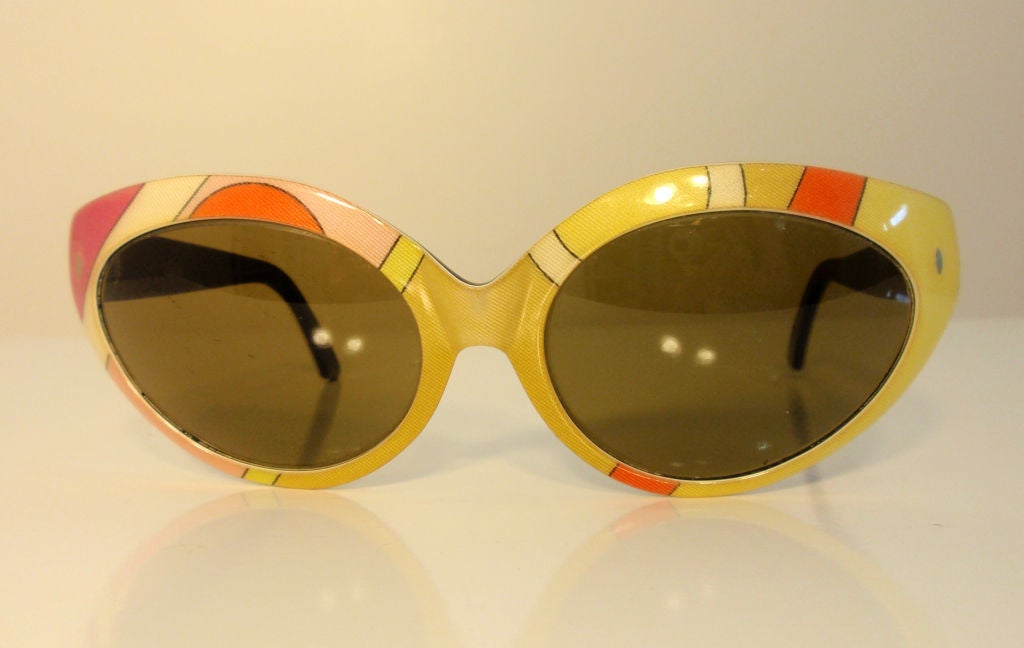 Emilio Pucci Mod Signature Print Sunglasses, Circa 1960s 3