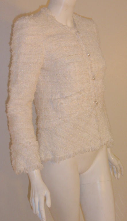 white chanel jacket