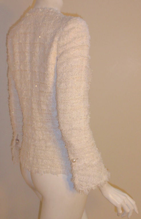 white chanel blazer