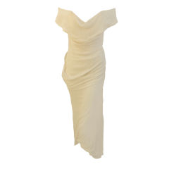 Used Vivienne Westwood Cream Silk Gown, Circa 2000