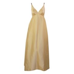Helen Rose Vintage Ivory Gown w/ Rhinestone Straps, c. 1960's 1