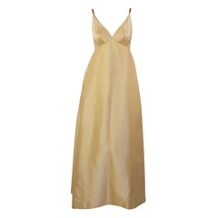 Helen Rose Vintage Ivory Gown w/ Rhinestone Straps, c. 1960's