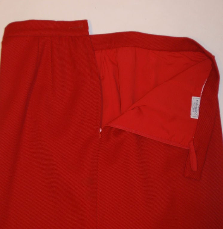 Valentino Red Cord 2-Piece Suit, Jacket and Pencil Skirt 7