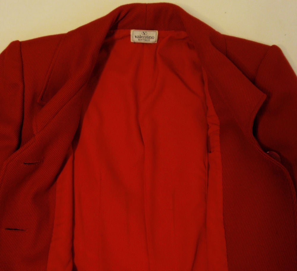 Valentino Red Cord 2-Piece Suit, Jacket and Pencil Skirt 6