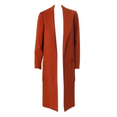 Retro Geoffrey Beene Burnt Orange Coat, c. 1970's
