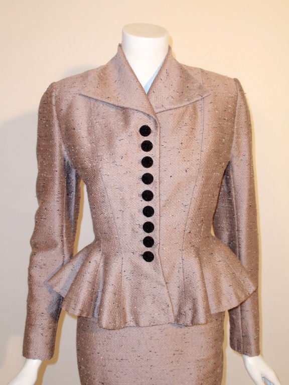 Lilli Ann Vintage 2 pc. Lavender Skirt Suit, c. 1940's 1