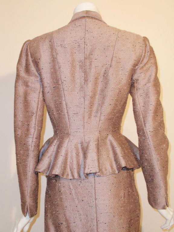Lilli Ann Vintage 2 pc. Lavender Skirt Suit, c. 1940's 2