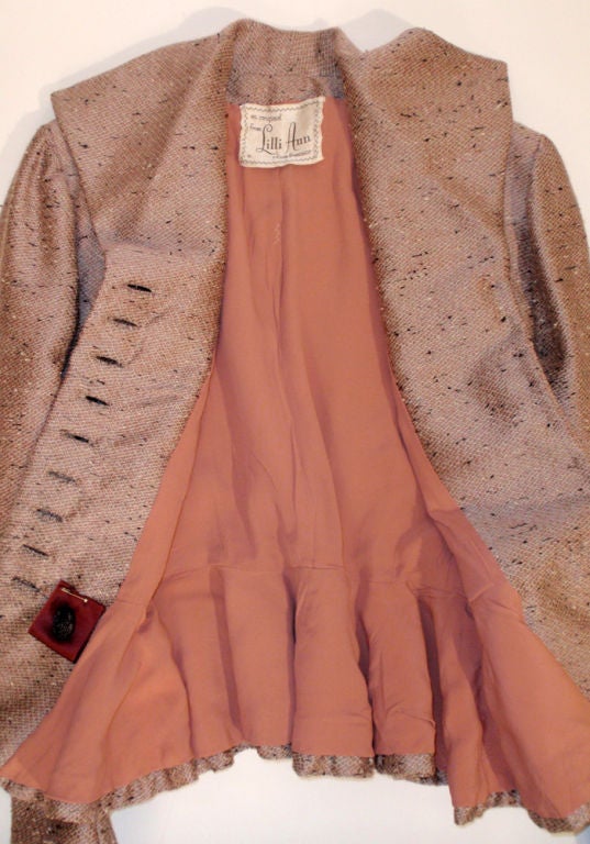 Lilli Ann Vintage 2 pc. Lavender Skirt Suit, c. 1940's 3