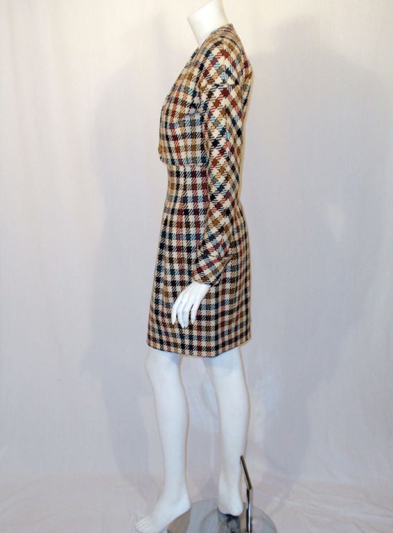 houndstooth skirt suit