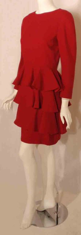 Women's Scaasi Red Cocktail Dress