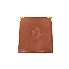 Vintage Cartier Burgundy Leather Cigarette Case