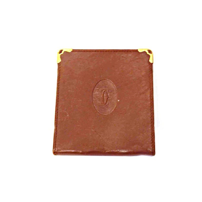 Cartier Burgundy Leather Cigarette Case