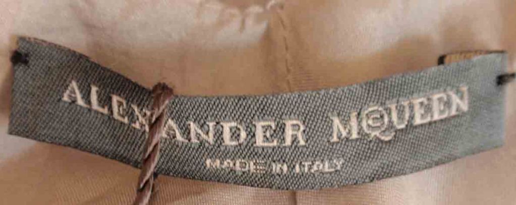 Alexander Mc Queen Gray Silk Cocktail Dress